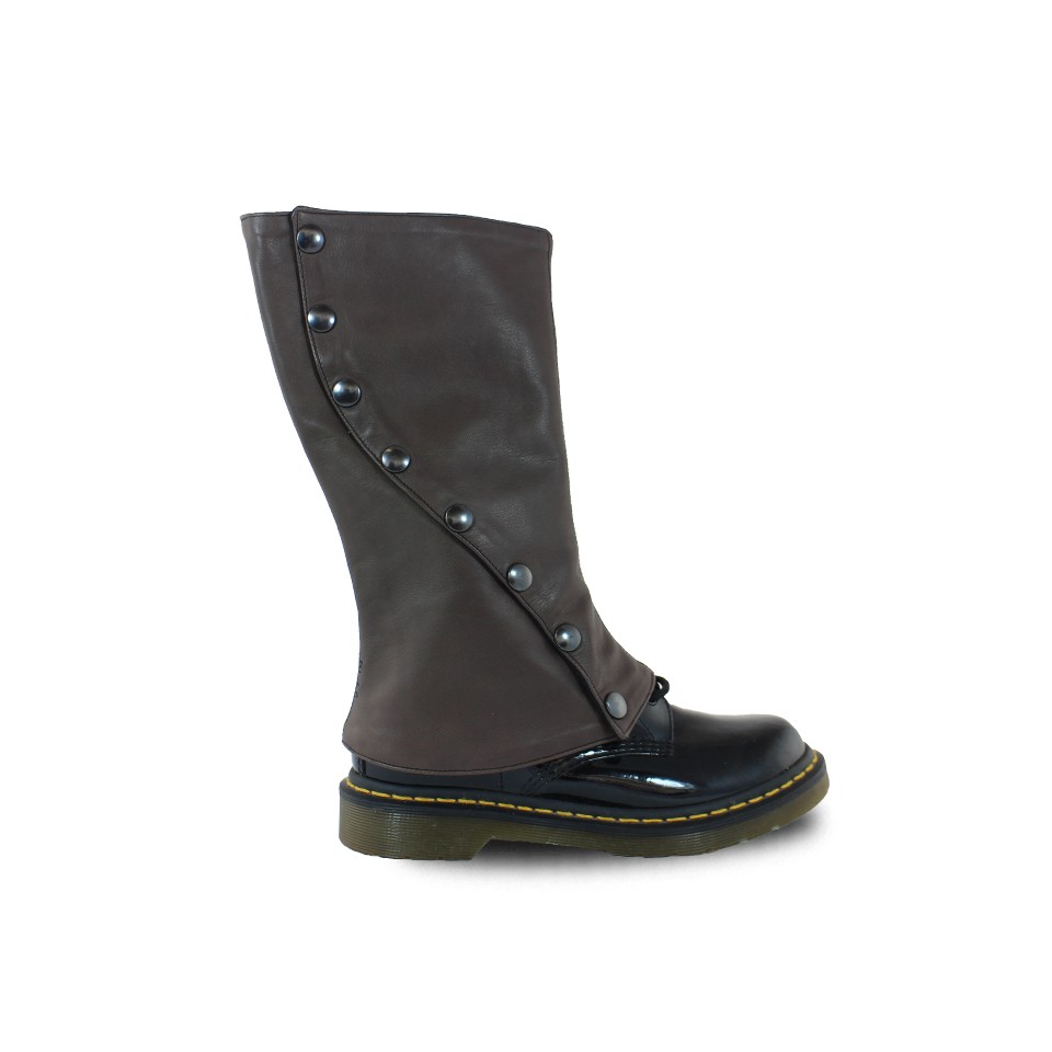 Guêtres Demi-chaps En Cuir Tuffa - Noir, Taille Moyenne